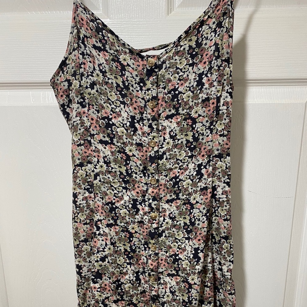 American Eagle neutral floral dress